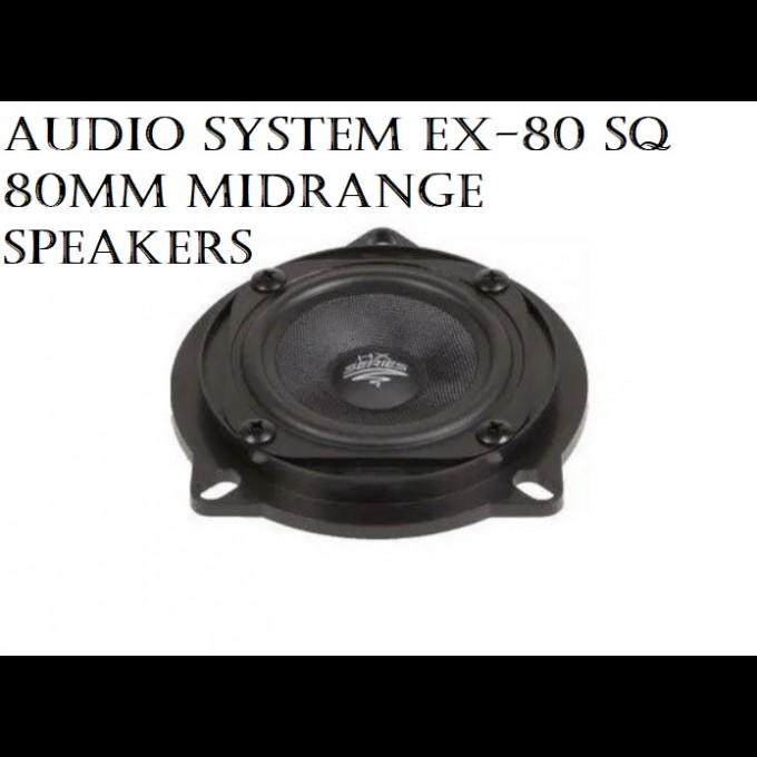 Audio System EX 80 SQ 80mm Midrange Speakers