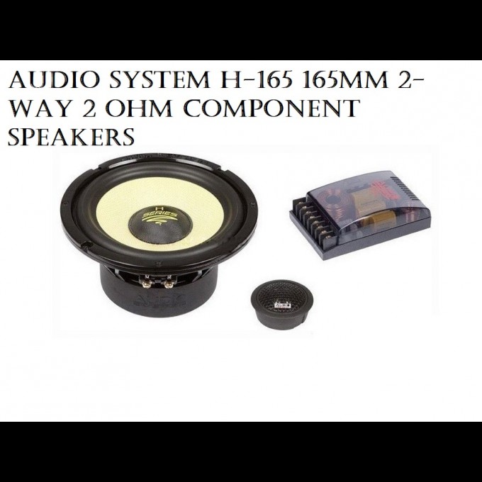 Audio System H 165 165mm 2 Way 2 Ohm Component Speakers