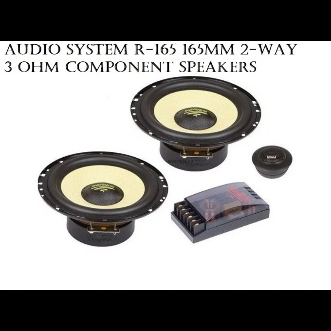 Audio System R 165 165mm 2 Way 3 Ohm Component Speakers